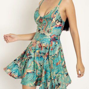 BNWT - DRAGON KING MINI STRAPPY DRESS - MEDIUM